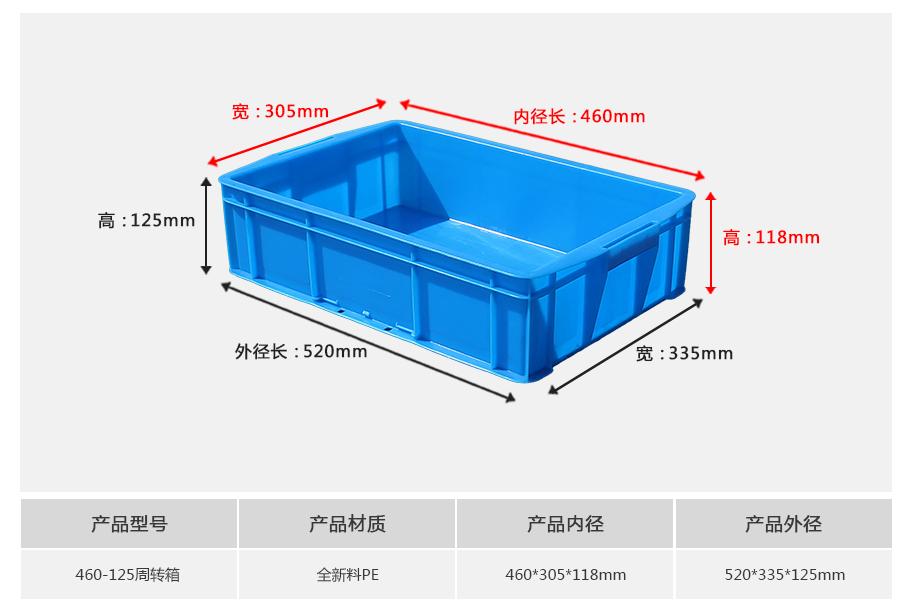 軒盛塑業(yè)460-125塑料周轉箱