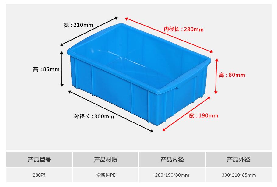 軒盛塑業(yè)280塑料周轉(zhuǎn)箱